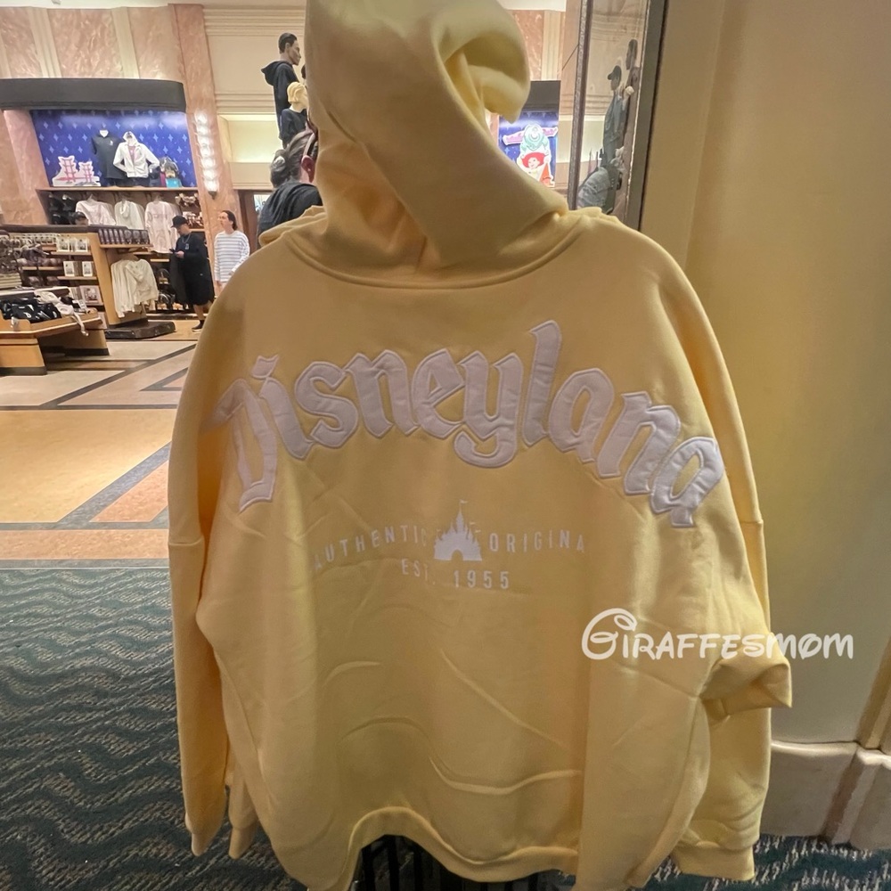 Disneyland Logo Zip Hoodie for Adults – Yellow 🐥